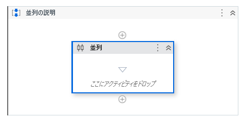 並列アクティビティの表記